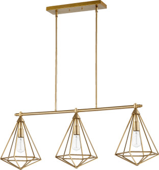 Bennett Three Light Island Pendant in Aged Brass (19|6311380)