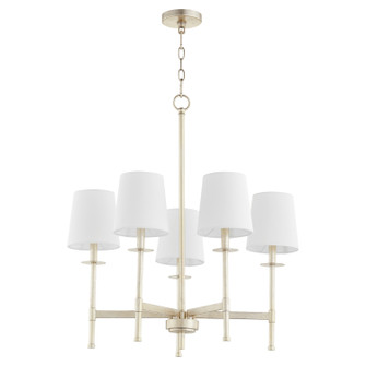 Belshaw Five Light Chandelier in Aged Silver Leaf (19|624560)