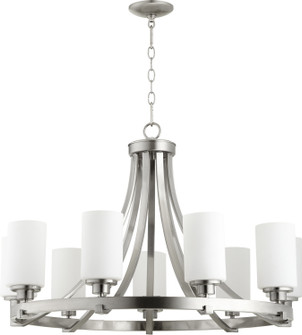 Lancaster Nine Light Chandelier in Satin Nickel (19|6207965)