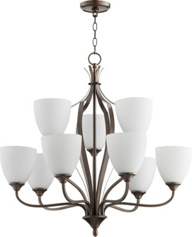 Jardin Nine Light Chandelier in Oiled Bronze (19|6127986)