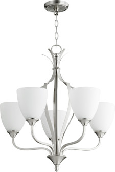 Jardin Five Light Chandelier in Satin Nickel (19|6127565)
