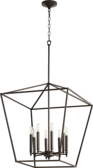 Gabriel Eight Light Entry Pendant in Oiled Bronze (19|604886)