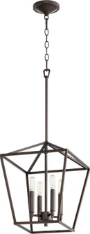 Gabriel Four Light Entry Pendant in Oiled Bronze (19|604486)