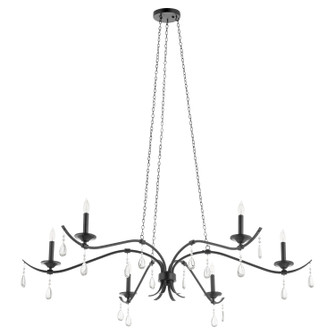 Lorelei Six Light Chandelier in Matte Black (19|602659)