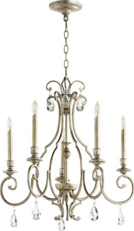 Ansley Five Light Chandelier in Aged Silver Leaf (19|6014560)