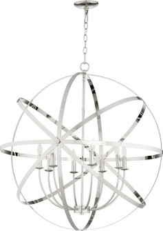 Celeste Eight Light Chandelier in Polished Nickel (19|6009862)