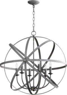 Celeste Six Light Chandelier in Zinc (19|6009617)