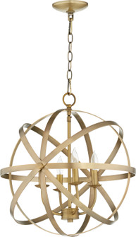 Celeste Four Light Chandelier in Aged Brass (19|6009480)