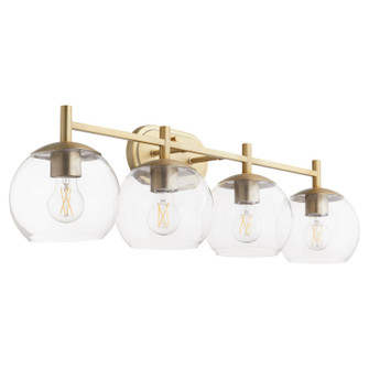 Lyon Four Light Vanity in Aged Brass (19|578480)