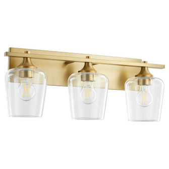 Veno Three Light Vanity in Aged Brass (19|558380)