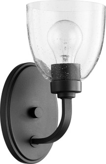 Reyes One Light Wall Mount in Textured Black w/ Clear/Seeded (19|5560169)