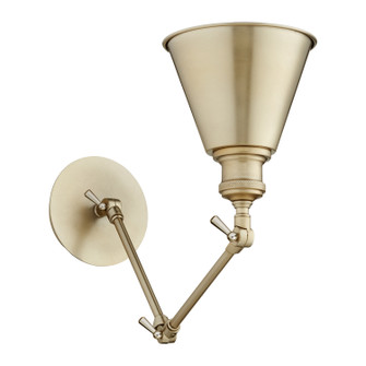 Metal Cone Lighting One Light Wall Mount in Aged Brass (19|539180)
