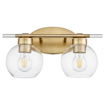 Volán Two Light Vanity in Aged Brass (19|5317280)