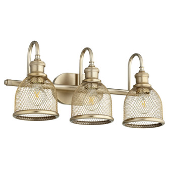 Omni Three Light Vanity in Aged Brass (19|5212380)