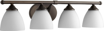 Brooks Four Light Vanity in Oiled Bronze|Satin Opal (19|5150486)