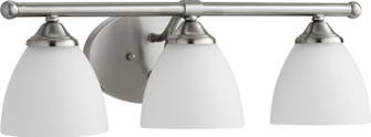 Brooks Three Light Vanity in Satin Nickel w/ Satin Opal (19|5150365)