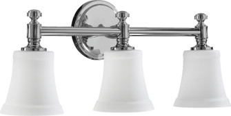 5122 Satin Opal Vanities Three Light Vanity Light in Chrome (19|5122314)