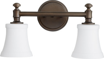 Rossington Two Light Vanity in Oiled Bronze w/ Satin Opal (19|51222186)