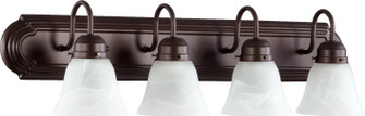 5094 Vanities Four Light Vanity in Oiled Bronze w/ Faux Alabaster (19|50944186)