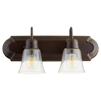 5094 Vanities Two Light Vanity in Oiled Bronze w/ Clear/Seeded (19|50942286)