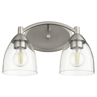 Barkley Two Light Vanity in Satin Nickel|Clear Seeded (19|50692265)