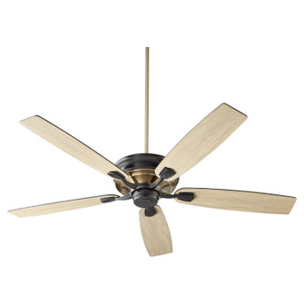 Gamble 60''Ceiling Fan in Textured Black w/ Aged Brass (19|5060569)