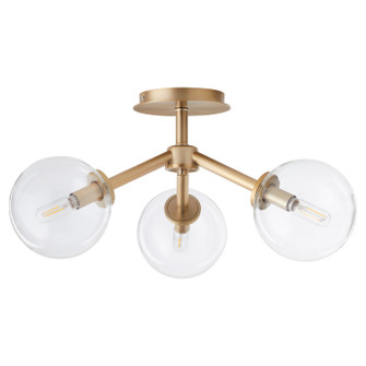 Rovi Three Light Ceiling Mount in Aged Brass (19|31322180)