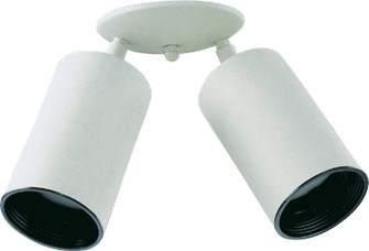 3128 Bullet Fixtures Two Light Ceiling Mount in White (19|312826)