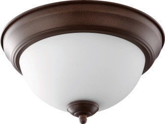 3063 Ceiling Mounts Two Light Ceiling Mount in Oiled Bronze|Satin Opal (19|30631186)