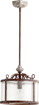 La Maison One Light Pendant in Manchester Grey w/ Rust Accents (19|305256)