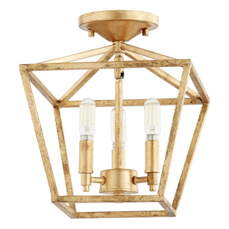 Gabriel Three Light Dual Mount in Gold Leaf (19|3041074)