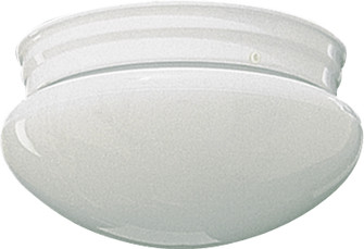 3015 Plain Mushrooms One Light Ceiling Mount in White (19|301566)