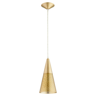 Mesh Cone Pendants One Light Pendant in Aged Brass (19|131680)