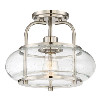 Trilogy One Light Semi Flush Mount in Brushed Nickel (10|TRG1712BN)