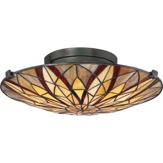 Victory Two Light Flush Mount in Valiant Bronze (10|TFVY1400VA)
