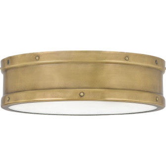 Ahoy LED Flush Mount in Weathered Brass (10|QF5224WS)