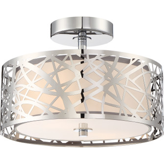 Abode Two Light Semi Flush Mount in Polished Chrome (10|PCAE1712C)