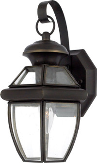 Newbury One Light Outdoor Wall Lantern in Medici Bronze (10|NY8315Z)