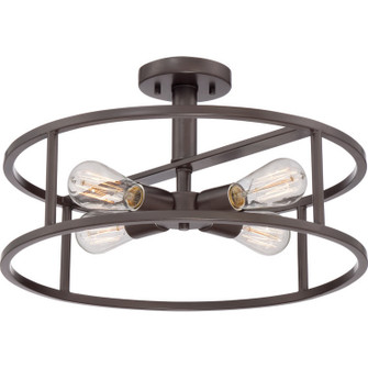 New Harbor Four Light Semi-Flush Mount in Western Bronze (10|NHR1718WT)