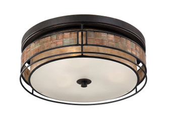 Laguna Three Light Flush Mount in Renaissance Copper (10|MCLG1616RC)