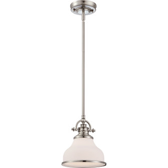 Grant One Light Mini Pendant in Brushed Nickel (10|GRT1508BN)