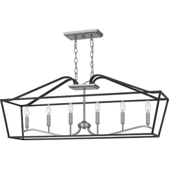 Catalina Six Light Island Chandelier in Matte Black (10|CTA642MBK)
