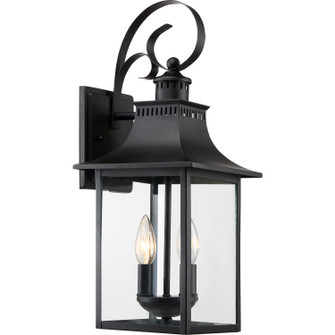 Chancellor Two Light Outdoor Wall Lantern in Mystic Black (10|CCR8408K)