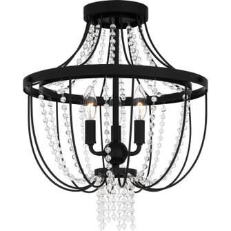 Adelaide Three Light Semi Flush Mount in Matte Black (10|ADL1716MBK)