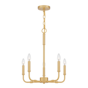 Abner Five Light Chandelier in Aged Brass (10|ABR5018AB)