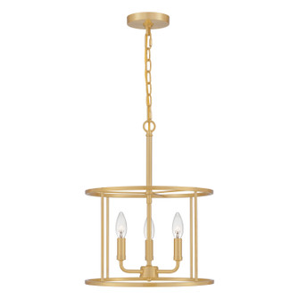 Abner Three Light Pendant in Aged Brass (10|ABR2814AB)