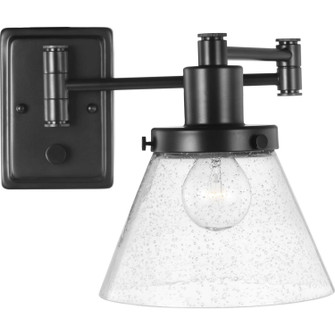 Hinton One Light Swing Arm Wall Lamp in Black (54|P710084031)