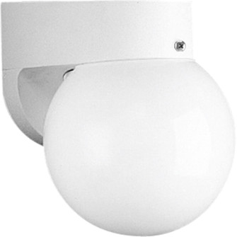 Polycarbonate Outdoor One Light Wall Lantern in White (54|P581330)