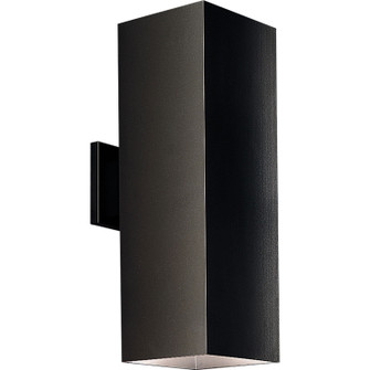 Square Two Light Wall Lantern in Black (54|P564431)