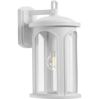 Gables One Light Outdoor Wall Lantern in Satin White (54|P560088028)